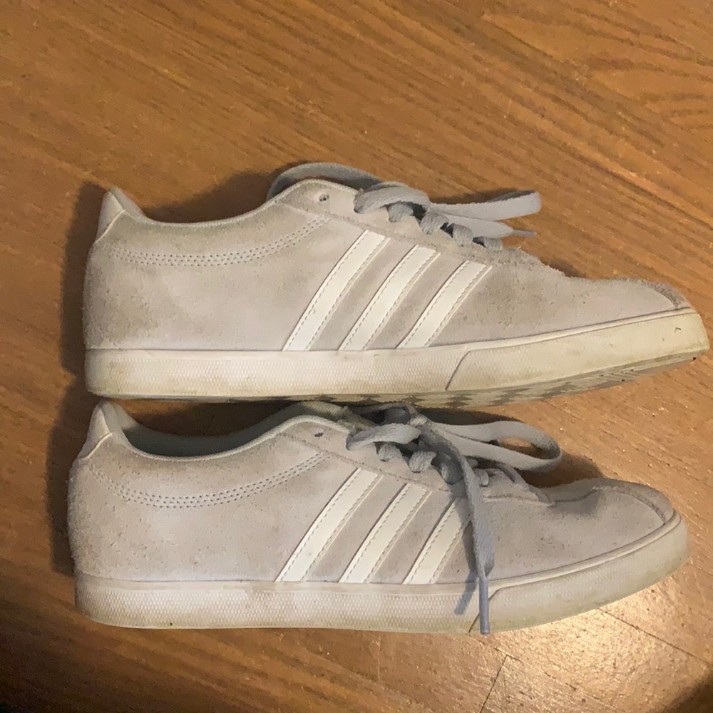 Gray Adidas Tennis Shoes- Worn In